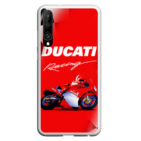 Чехол для Honor P30 с принтом DUCATI / ДУКАТИ / RACING в Екатеринбурге, Силикон | Область печати: задняя сторона чехла, без боковых панелей | ducati | motorcycle | motosport | racing | speed | sport | байк. | гонки | двигатель | дукати | мото | мотокросс | мотоспорт | мототриал | мотоцикл | скорость | спорт