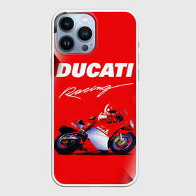 Чехол для iPhone 13 Pro Max с принтом DUCATI   ДУКАТИ   RACING в Екатеринбурге,  |  | Тематика изображения на принте: ducati | motorcycle | motosport | racing | speed | sport | байк. | гонки | двигатель | дукати | мото | мотокросс | мотоспорт | мототриал | мотоцикл | скорость | спорт