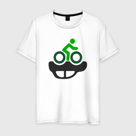 Мужская футболка хлопок с принтом Осовбодите город в Екатеринбурге, 100% хлопок | прямой крой, круглый вырез горловины, длина до линии бедер, слегка спущенное плечо. | велосипед | город | пробки | транспорт | экология