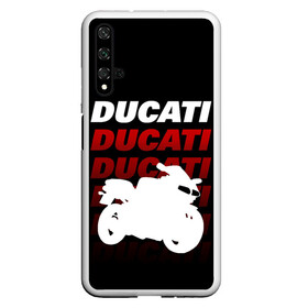 Чехол для Honor 20 с принтом DUCATI / ДУКАТИ / SPORT в Екатеринбурге, Силикон | Область печати: задняя сторона чехла, без боковых панелей | Тематика изображения на принте: ducati | motorcycle | motosport | racing | speed | sport | байк. | гонки | двигатель | дукати | мото | мотокросс | мотоспорт | мототриал | мотоцикл | скорость | спорт