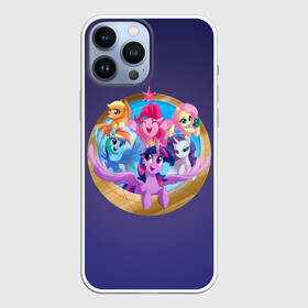 Чехол для iPhone 13 Pro Max с принтом Pony team в Екатеринбурге,  |  | my little pony | весёлая пинки пай | добрая флаттершайн | дружба это чудо | единорог | единороги | май литл пони | мульт | мультфильм | радуга дэш | селестия | спайк | сумеречная искорка | честная эплджек