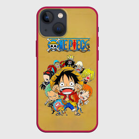 Чехол для iPhone 13 mini с принтом Персонажи One Piece. Большой куш в Екатеринбурге,  |  | Тематика изображения на принте: anime | manga | monkey d. luffy | one piece | аниме | большой куш | ван пис | вон пис | гол д. роджер | кайдо | король пиратов | луфи | луффи | манга | манки д. луффи | нами | нико робин | пират | портгас д. эйс | ророноа зоро