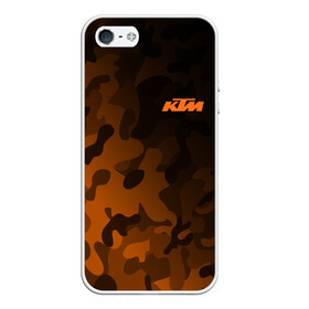 Чехол для iPhone 5/5S матовый с принтом KTM | КТМ CAMO RACING в Екатеринбурге, Силикон | Область печати: задняя сторона чехла, без боковых панелей | enduro | ktm | moto | moto sport | motocycle | orange | sportmotorcycle | ктм | мото | мото спорт | мотоспорт | оранжевый | спорт мото