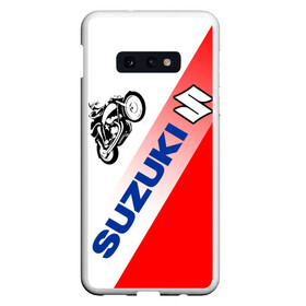 Чехол для Samsung S10E с принтом SUZUKI / СУЗУКИ / RACING в Екатеринбурге, Силикон | Область печати: задняя сторона чехла, без боковых панелей | Тематика изображения на принте: motorcycle | motosport | racing | speed | sport | suzuki | байк. | гонки | двигатель | мото | мотокросс | мотоспорт | мототриал | мотоцикл | скорость | спорт | сузуки