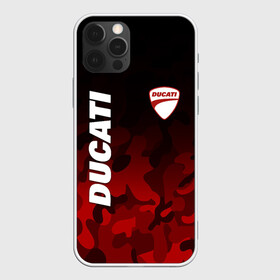 Чехол для iPhone 12 Pro с принтом DUCATI | ДУКАТИ КАМУФЛЯЖ в Екатеринбурге, силикон | область печати: задняя сторона чехла, без боковых панелей | camo | camouflage | ducati | military | moto | motocycle | racing | sport | дукати | камуфляж | милитари | мото | мотоспорт | мотоцикл | рейсинг | спорт