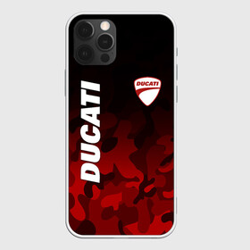 Чехол для iPhone 12 Pro Max с принтом DUCATI | ДУКАТИ КАМУФЛЯЖ в Екатеринбурге, Силикон |  | Тематика изображения на принте: camo | camouflage | ducati | military | moto | motocycle | racing | sport | дукати | камуфляж | милитари | мото | мотоспорт | мотоцикл | рейсинг | спорт