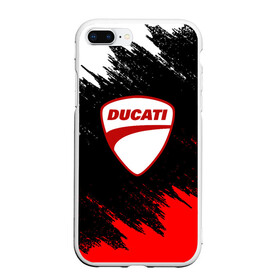 Чехол для iPhone 7Plus/8 Plus матовый с принтом DUCATI | ДУКАТИ БРЫЗГИ в Екатеринбурге, Силикон | Область печати: задняя сторона чехла, без боковых панелей | ducati | moto | motocycle | racing | sport | дукати | мото | мотоспорт | мотоцикл | рейсинг | спорт