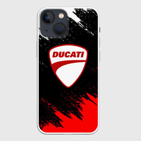 Чехол для iPhone 13 mini с принтом DUCATI | ДУКАТИ БРЫЗГИ в Екатеринбурге,  |  | ducati | moto | motocycle | racing | sport | дукати | мото | мотоспорт | мотоцикл | рейсинг | спорт