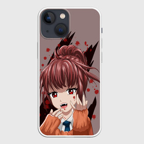 Чехол для iPhone 13 mini с принтом Аниме вампир в Екатеринбурге,  |  | anime | аниме | вампир | девушка | кровь | оборотень | страшилки | темные силы