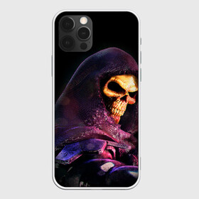 Чехол для iPhone 12 Pro с принтом Skeletor | Masters of the Universe (+спина)  (Z) в Екатеринбурге, силикон | область печати: задняя сторона чехла, без боковых панелей | he man | logo | masters of the universe | she ra | skeletor | властелины вселенной | логип | лого | мульт | мультфильм | скелетор