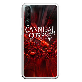 Чехол для Honor P30 с принтом Blood Cannibal Corpse | Труп Каннибала (Z) в Екатеринбурге, Силикон | Область печати: задняя сторона чехла, без боковых панелей | cannibal | cannibal corpse | corpse | death metal | deathgrind | алекс уэбстер | брутальный дэт метал | дэт метал | дэтграйнд | пол мазуркевич | роб барретт | труп каннибала