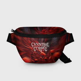 Поясная сумка 3D с принтом Blood Cannibal Corpse | Труп Каннибала (Z) в Екатеринбурге, 100% полиэстер | плотная ткань, ремень с регулируемой длиной, внутри несколько карманов для мелочей, основное отделение и карман с обратной стороны сумки застегиваются на молнию | cannibal | cannibal corpse | corpse | death metal | deathgrind | алекс уэбстер | брутальный дэт метал | дэт метал | дэтграйнд | пол мазуркевич | роб барретт | труп каннибала