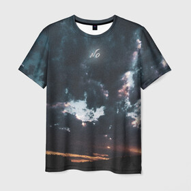 Мужская футболка 3D с принтом Закат в Екатеринбурге, 100% полиэфир | прямой крой, круглый вырез горловины, длина до линии бедер | Тематика изображения на принте: no | sky | sunset | закат | небо