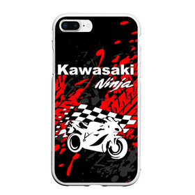 Чехол для iPhone 7Plus/8 Plus матовый с принтом KAWASAKI NINJA / КАВАСАКИ в Екатеринбурге, Силикон | Область печати: задняя сторона чехла, без боковых панелей | Тематика изображения на принте: kawasaki | motorcycle | motosport | ninja | racing | speed | sport | байк | гонки | двигатель | кавасаки | мото | мотокросс | мотоспорт | мототриал | мотоцикл | нинзя. | скорость | спорт