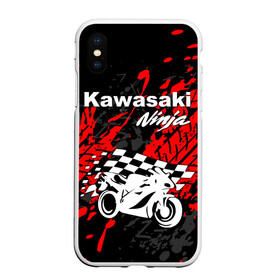 Чехол для iPhone XS Max матовый с принтом KAWASAKI NINJA / КАВАСАКИ в Екатеринбурге, Силикон | Область печати: задняя сторона чехла, без боковых панелей | Тематика изображения на принте: kawasaki | motorcycle | motosport | ninja | racing | speed | sport | байк | гонки | двигатель | кавасаки | мото | мотокросс | мотоспорт | мототриал | мотоцикл | нинзя. | скорость | спорт