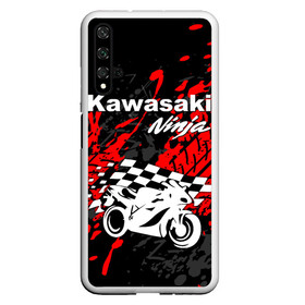 Чехол для Honor 20 с принтом KAWASAKI NINJA / КАВАСАКИ в Екатеринбурге, Силикон | Область печати: задняя сторона чехла, без боковых панелей | kawasaki | motorcycle | motosport | ninja | racing | speed | sport | байк | гонки | двигатель | кавасаки | мото | мотокросс | мотоспорт | мототриал | мотоцикл | нинзя. | скорость | спорт