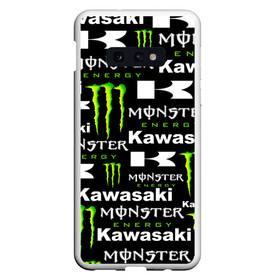 Чехол для Samsung S10E с принтом KAWASAKI X MONSTER ENERGY в Екатеринбурге, Силикон | Область печати: задняя сторона чехла, без боковых панелей | Тематика изображения на принте: kawasaki | monster energy | motorcycle | motosport | racing | speed | sport | байк | гонки | двигатель | кавасаки | монстер энерджи. | мото | мотокросс | мотоспорт | мототриал | мотоцикл | скорость | спорт