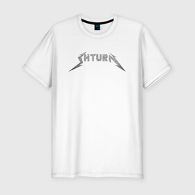 Мужская футболка хлопок Slim с принтом Shturn в Екатеринбурге, 92% хлопок, 8% лайкра | приталенный силуэт, круглый вырез ворота, длина до линии бедра, короткий рукав | leprosorium | альтернатива | блогер | мерч | металл