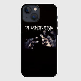 Чехол для iPhone 13 mini с принтом Phasmophobia в Екатеринбурге,  |  | horror | phasmophobia | игра | пхасмафобия | пхасмофобия | руки | фазмофобия | фасмофобия | хоррор