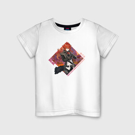 Детская футболка хлопок с принтом Diluc в Екатеринбурге, 100% хлопок | круглый вырез горловины, полуприлегающий силуэт, длина до линии бедер | anime | diluc | game | genshin | genshin impact | impact | аниме | дилюк | игра