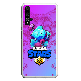 Чехол для Honor 20 с принтом BRAWL STARS SQUEAK: СКВИК. в Екатеринбурге, Силикон | Область печати: задняя сторона чехла, без боковых панелей | brawl stars | leon | sally leon | shark | werewolf leon | акула | бравл старс | оборотень | сквик squeak