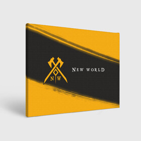 Холст прямоугольный с принтом New World - Brush в Екатеринбурге, 100% ПВХ |  | amazon | covenant | game | games | logo | marauders | new | new world | rpg | syndicate | world | амазон | ворлд | игра | игры | ковенанты | краска | лого | марадеры | мир | новый | нью | нью ворлд | рпг | синдикат