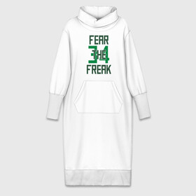 Платье удлиненное хлопок с принтом Fear The Freak 34 в Екатеринбурге,  |  | antetokounmpo | basketball | bucks | giannis | milwaukee | mvp | nba | sport | streetball | адетокумбо | бакс | баскетбол | игра | милуоки | мяч | нба | олень | спорт | стритбол | тренер | чемпион | янис