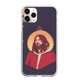 Чехол для iPhone 11 Pro матовый с принтом Jared Leto | 30 SECONDS TO MARS (Z) в Екатеринбурге, Силикон |  | 30 seconds to mars | 30 секунд | 30 секунд до марса | jared joseph leto | jared leto | rock | джаред лето | музыка | песни | рок