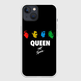 Чехол для iPhone 13 с принтом Hot Space в Екатеринбурге,  |  | alternative | metall | music | queen | qween | rock | альтернатива | брайан мэй | джон дикон | квин | куин | металл | музыка | роджер тейлор | рок | фредди меркьюри