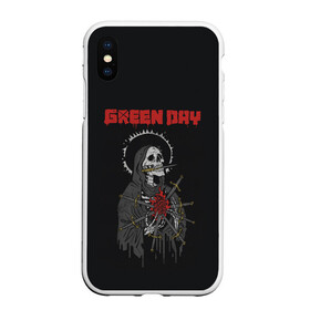 Чехол для iPhone XS Max матовый с принтом GreenDay | ГринДей | Poster (Z) в Екатеринбурге, Силикон | Область печати: задняя сторона чехла, без боковых панелей | Тематика изображения на принте: billie joe armstrong | greenday | rock | альтернативный | билли джо армстронг | гриндей | зеленый день | майк дёрнт | музыка | панк рок | поп панк | рок | тре кул