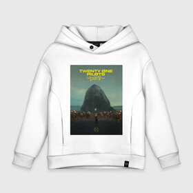 Детское худи Oversize хлопок с принтом TWENTY ONE PILOTS | POSTER (Z) в Екатеринбурге, френч-терри — 70% хлопок, 30% полиэстер. Мягкий теплый начес внутри —100% хлопок | боковые карманы, эластичные манжеты и нижняя кромка, капюшон на магнитной кнопке | Тематика изображения на принте: 21 pilots | 21p | bandito | blurryface | chlorine | joshua | ned | poster | top | trench | twenty one pilots | tyler | бандито | нэд | постер | тренч