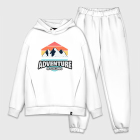 Мужской костюм хлопок OVERSIZE с принтом ADVENTURE IS CALLING в Екатеринбурге,  |  | adventure | кемпинг | кэмпинг | приключения | туризм | туристическая | туристические | туристу