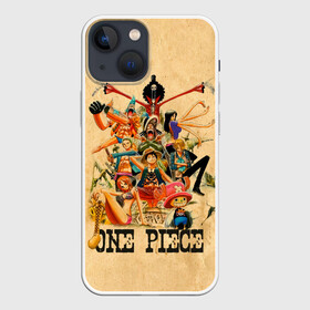 Чехол для iPhone 13 mini с принтом One Piece пираты Соломенной Шляпы в Екатеринбурге,  |  | Тематика изображения на принте: anime | manga | monkey d. luffy | one piece | аниме | большой куш | ван пис | вон пис | гол д. роджер | кайдо | король пиратов | луфи | луффи | манга | манки д. луффи | нами | нико робин | пират | портгас д. эйс | ророноа зоро