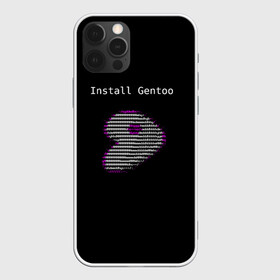 Чехол для iPhone 12 Pro с принтом Install Gentoo в Екатеринбурге, силикон | область печати: задняя сторона чехла, без боковых панелей | Тематика изображения на принте: distro | gentoo | linux | programmer | генту | дистибутив | линух | программистам