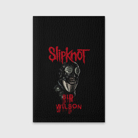 Обложка для паспорта матовая кожа с принтом SID WILSON | SLIPKNOT | СЛИПКНОТ (Z) в Екатеринбурге, натуральная матовая кожа | размер 19,3 х 13,7 см; прозрачные пластиковые крепления | rock | sid wilson | slipknot | петля | рок | сид вилсон | скользящий узел | слипкнот | тяжелый рок | удавка