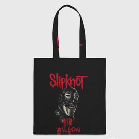 Шоппер 3D с принтом SID WILSON | SLIPKNOT | СЛИПКНОТ (Z) в Екатеринбурге, 100% полиэстер | Плотность: 200 г/м2; Размер: 34×35 см; Высота лямок: 30 см | rock | sid wilson | slipknot | петля | рок | сид вилсон | скользящий узел | слипкнот | тяжелый рок | удавка