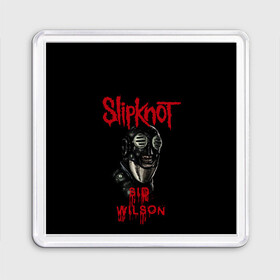 Магнит 55*55 с принтом SID WILSON | SLIPKNOT | СЛИПКНОТ (Z) в Екатеринбурге, Пластик | Размер: 65*65 мм; Размер печати: 55*55 мм | rock | sid wilson | slipknot | петля | рок | сид вилсон | скользящий узел | слипкнот | тяжелый рок | удавка