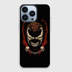 Чехол для iPhone 13 Pro с принтом Spawn профиль в Екатеринбурге,  |  | al simmons | antihero | chain | comics | evil | hell | skull | smile | spawn | ад | антигерой | зло | комиксы | отродье | спаун | улыбка | цепь | череп | эл симмонс