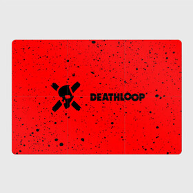 Магнитный плакат 3Х2 с принтом Deathloop - Skull - Paint в Екатеринбурге, Полимерный материал с магнитным слоем | 6 деталей размером 9*9 см | death | deathloop | game | games | loop | paint | skull | брызги | дэслуп | дэт | дэтлуп | знак | игра | игры | краска | лого | луп | мертвая | пелтя | символ