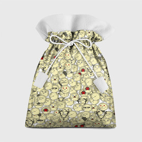 Подарочный 3D мешок с принтом Пельмени в Екатеринбурге, 100% полиэстер | Размер: 29*39 см | Тематика изображения на принте: dumpling | еда | мультяшки | пельмень | смайл | толпа | фарш