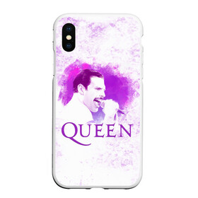 Чехол для iPhone XS Max матовый с принтом Freddie Mercury | Queen (Z) в Екатеринбурге, Силикон | Область печати: задняя сторона чехла, без боковых панелей | Тематика изображения на принте: freddie mercury | music | queen | брайан мэй | глэм рок | джон дикон | квин | королева | музыка | поп рок | роджер тейлор | фредди меркьюри | хард рок