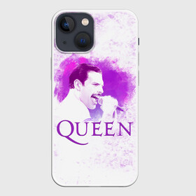 Чехол для iPhone 13 mini с принтом Freddie Mercury | Queen (Z) в Екатеринбурге,  |  | freddie mercury | music | queen | брайан мэй | глэм рок | джон дикон | квин | королева | музыка | поп рок | роджер тейлор | фредди меркьюри | хард рок