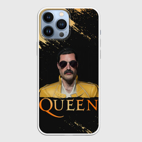 Чехол для iPhone 13 Pro Max с принтом Фредди Меркьюри | Freddie Mercury (Z) в Екатеринбурге,  |  | freddie mercury | music | queen | брайан мэй | глэм рок | джон дикон | квин | королева | музыка | поп рок | роджер тейлор | фредди меркьюри | хард рок