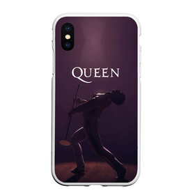 Чехол для iPhone XS Max матовый с принтом Freddie Mercury | Queen (Z) в Екатеринбурге, Силикон | Область печати: задняя сторона чехла, без боковых панелей | Тематика изображения на принте: freddie mercury | music | queen | брайан мэй | глэм рок | джон дикон | квин | королева | музыка | поп рок | роджер тейлор | фредди | фредди меркьюри | фреди | хард рок