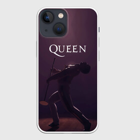 Чехол для iPhone 13 mini с принтом Freddie Mercury | Queen (Z) в Екатеринбурге,  |  | freddie mercury | music | queen | брайан мэй | глэм рок | джон дикон | квин | королева | музыка | поп рок | роджер тейлор | фредди | фредди меркьюри | фреди | хард рок