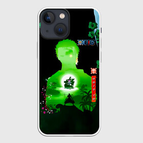 Чехол для iPhone 13 mini с принтом Зоро One Piece. Большой куш в Екатеринбурге,  |  | anime | manga | one piece | zoro roronoa | аниме | большой куш | ван пис | великий флот | вон пис | зородзюро | король пиратов | манга | мечник | охотник за головами | охотник на пиратов | пират