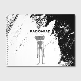 Альбом для рисования с принтом Radiohead | Радиохед (Z) в Екатеринбурге, 100% бумага
 | матовая бумага, плотность 200 мг. | Тематика изображения на принте: radiohead | thomas edward yorke | альтернативный рок | арт рок | джонни гринвуд | инди рок | колин гринвуд | том йорк | фил селуэй | эд о’брайен | экспериментальный рок | электронная музыка