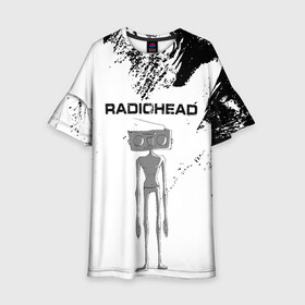 Детское платье 3D с принтом Radiohead | Радиохед (Z) в Екатеринбурге, 100% полиэстер | прямой силуэт, чуть расширенный к низу. Круглая горловина, на рукавах — воланы | Тематика изображения на принте: radiohead | thomas edward yorke | альтернативный рок | арт рок | джонни гринвуд | инди рок | колин гринвуд | том йорк | фил селуэй | эд о’брайен | экспериментальный рок | электронная музыка