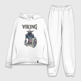 Женский костюм хлопок Oversize с принтом Викинг | Viking | Воин (Z) в Екатеринбурге,  |  | scandinavian | skull | valhala | valhalla | viking | vikings | warriros | вальхала | викинг | воин | скандинавия | скандинавская мифология | череп