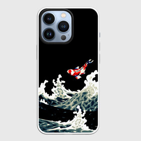 Чехол для iPhone 13 Pro с принтом Карп Кои Волна Япония Рыба в Екатеринбурге,  |  | fish | japan | koi | ocean | sea | style | waves | аниме | вода | волны | животные | иероглифы | карпы | кои | культура | море | надпись | океан | рыбы | стиль | япония